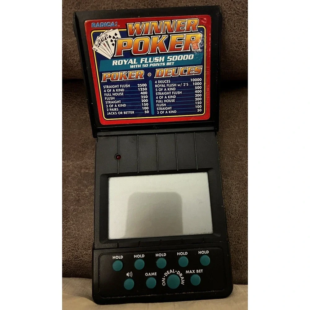 Radica Winner Poker & Radica Pocket Black Jack 21 Tested And Works